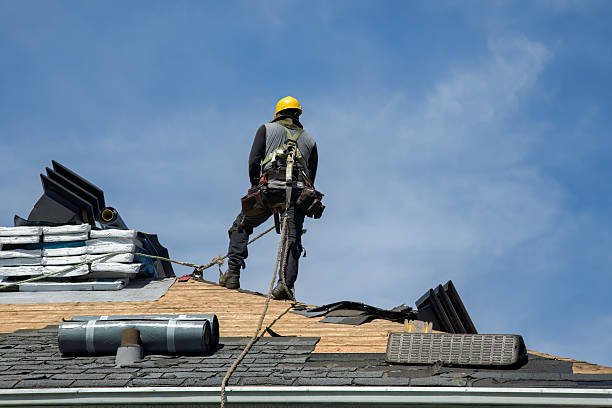 Professional Gutter Installation technician working in Tigrett, TN